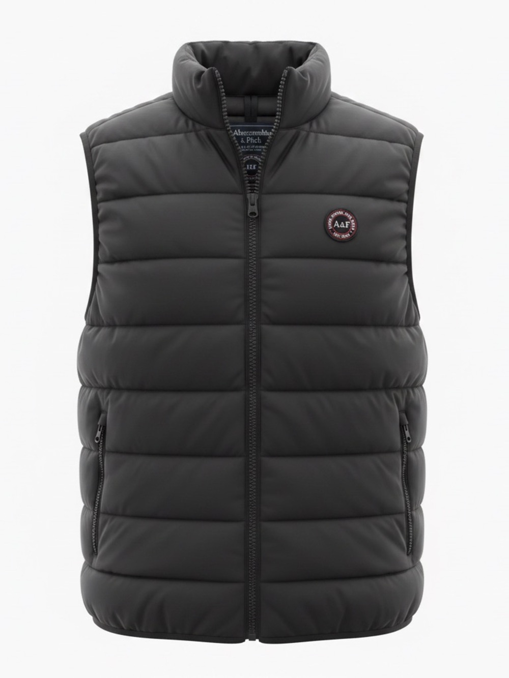 Abercrombie & Fitch Black Puffer Vest Men’s XS –
